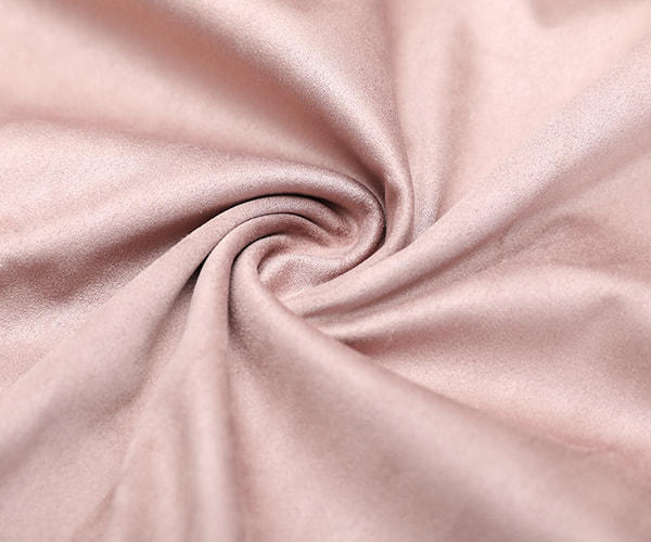 Pink Four-way Stretch Faux Suede Fabric