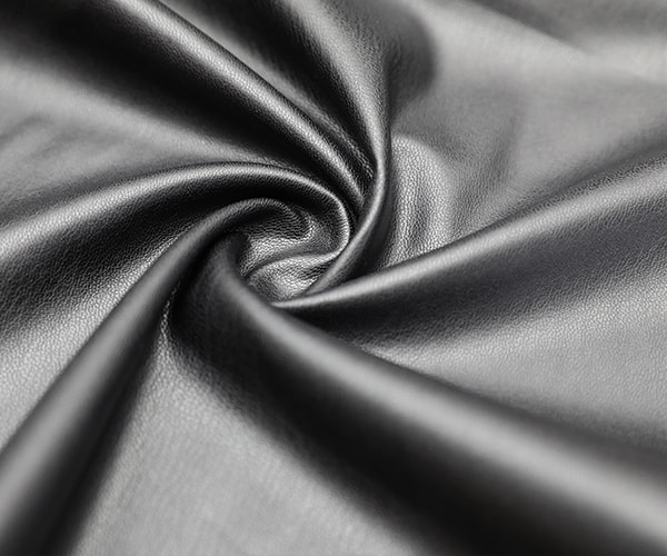 Charcoal Matte Stretch PU leather Fabric